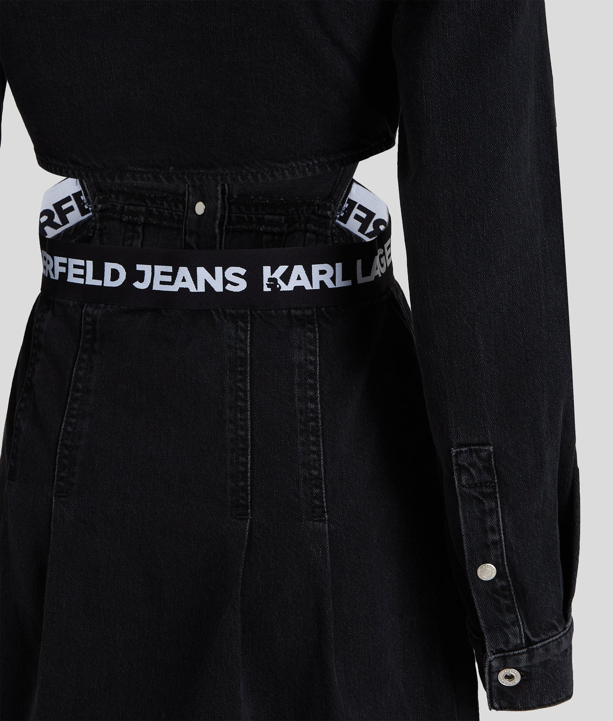 DENIM CUTOUT DRESS