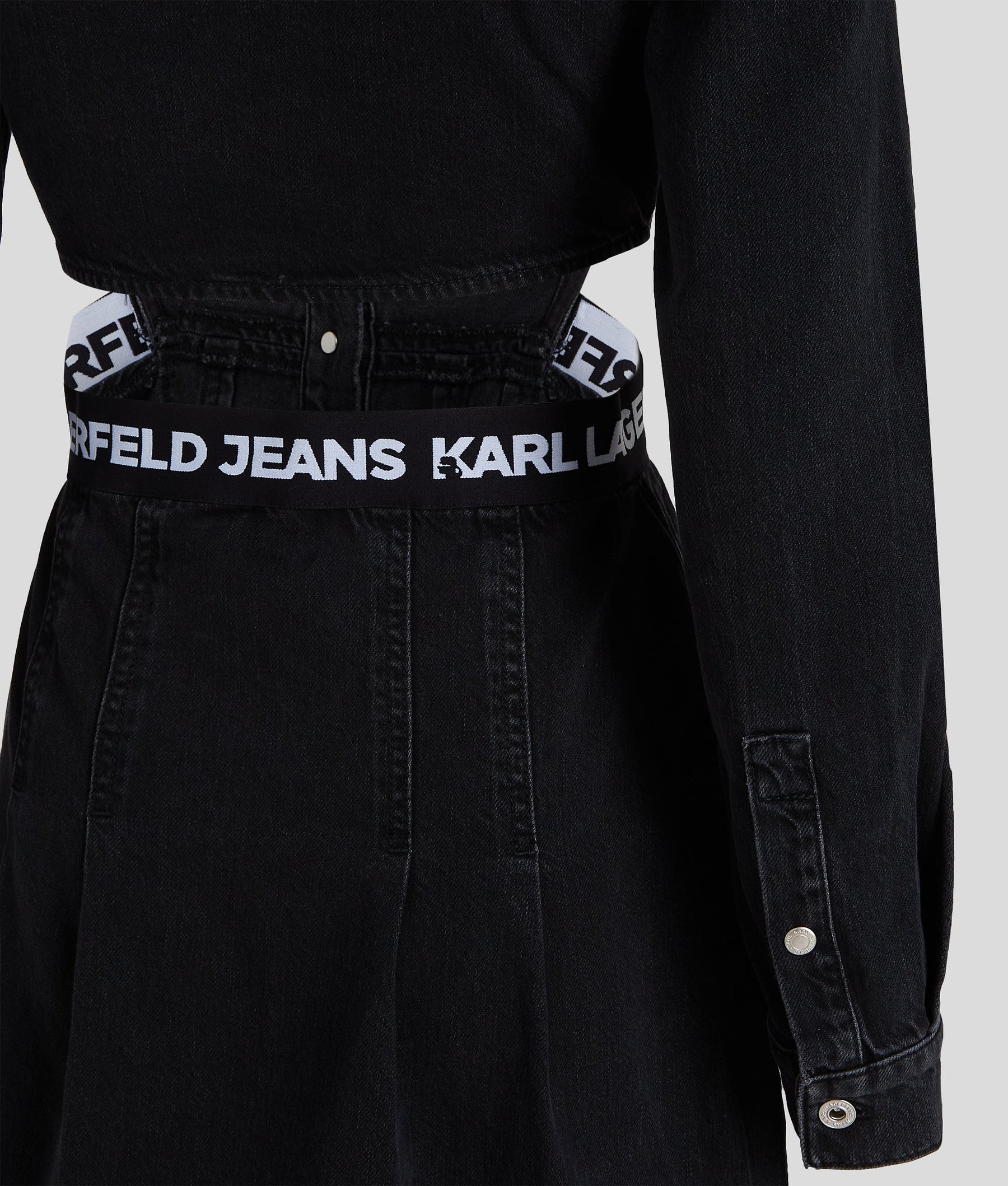 DENIM CUTOUT DRESS