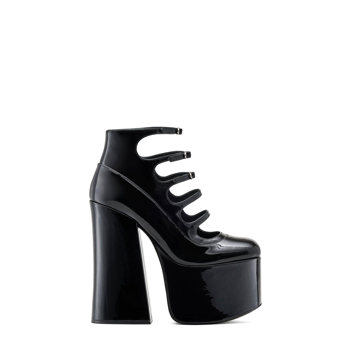 Patent Leather Kiki Ankle Boots