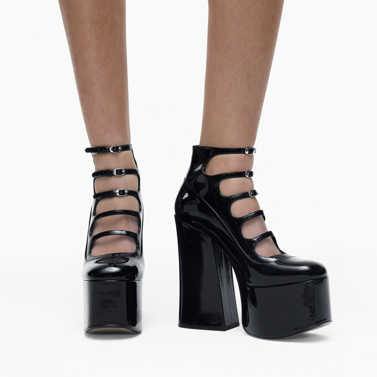 Patent Leather Kiki Ankle Boots