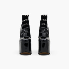 Patent Leather Kiki Ankle Boots