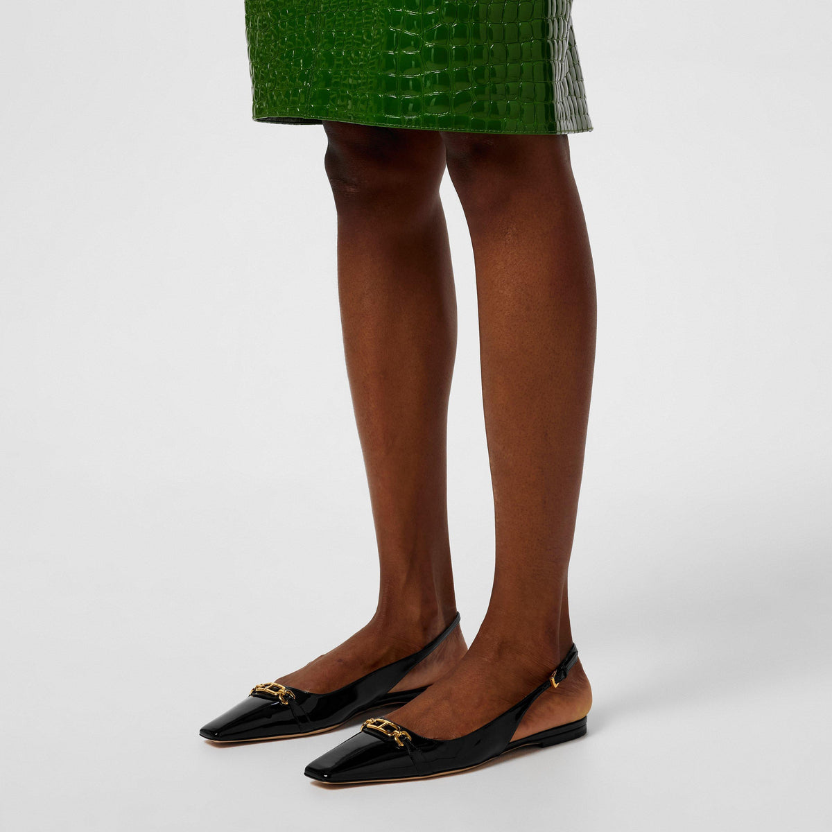 Patent Whitney Slingbacks
