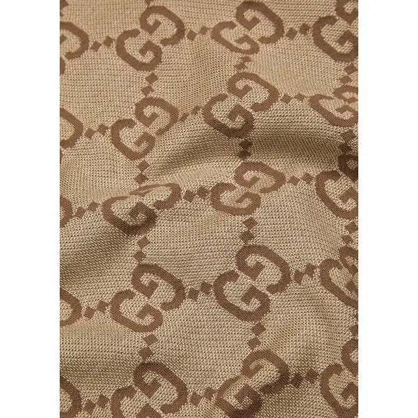 Gucci Men’s GG Supreme Monogrammed Panelled Polo Shirt