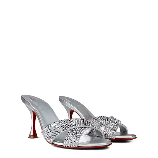 MARIZA IS BACK EMBELLISHED 85MM LEATHER MULES