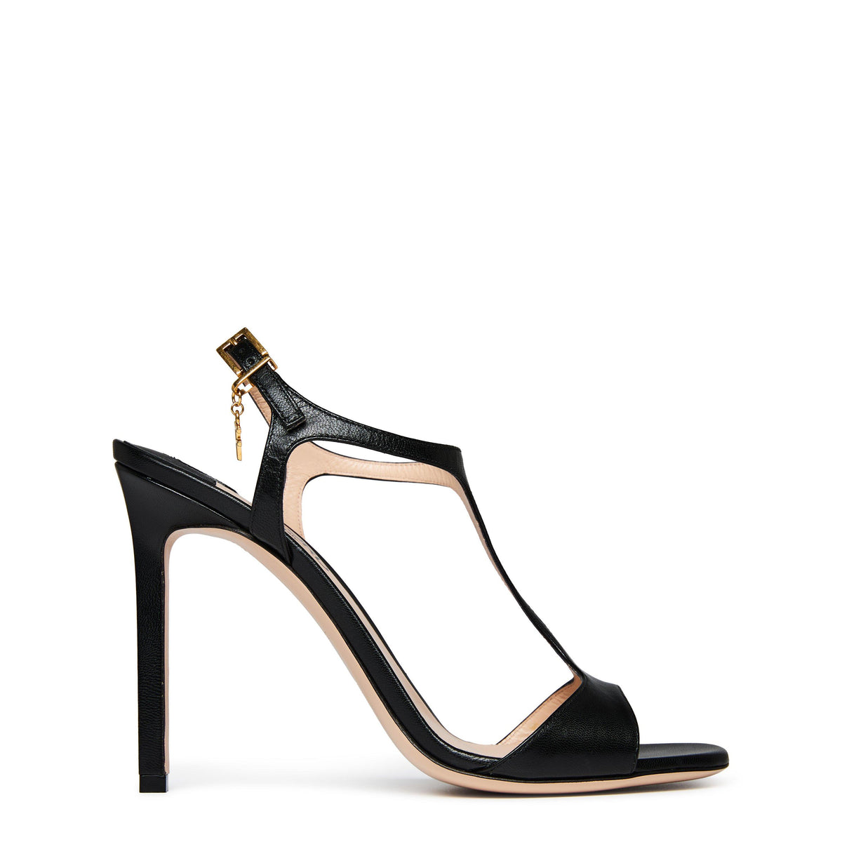 Shiny T-Bar Stilettos