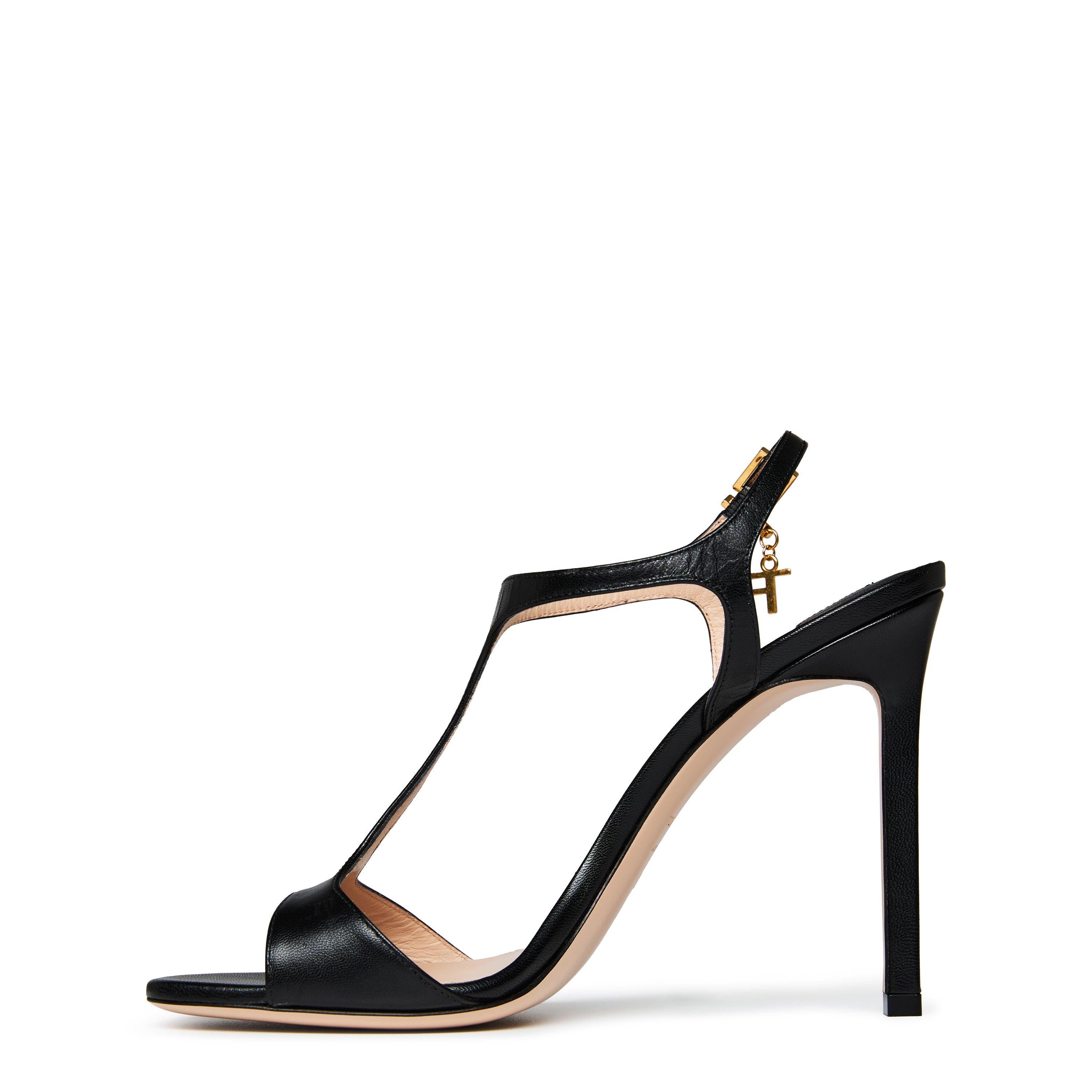 Shiny T-Bar Stilettos