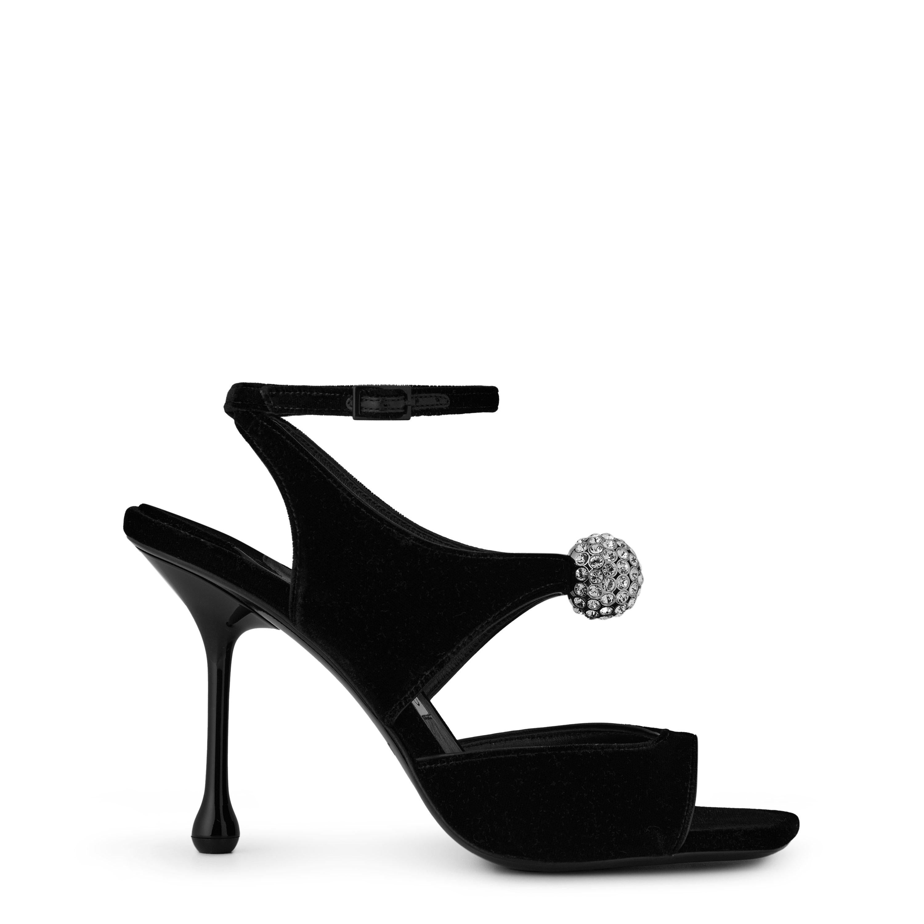Orb Black 95mm Sandals