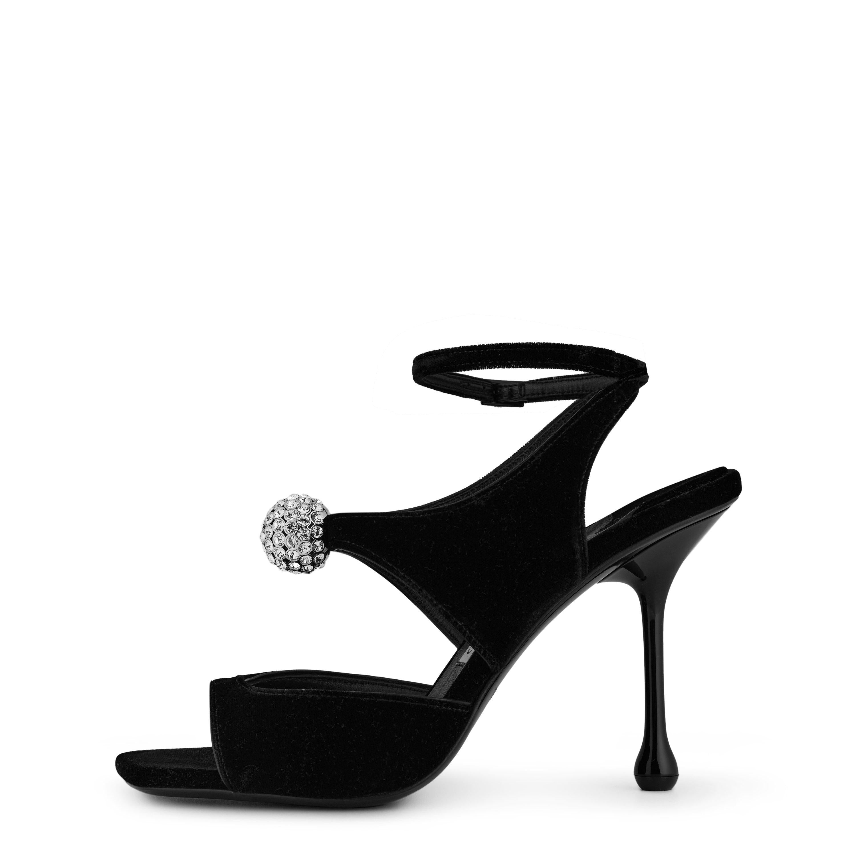 Orb Black 95mm Sandals