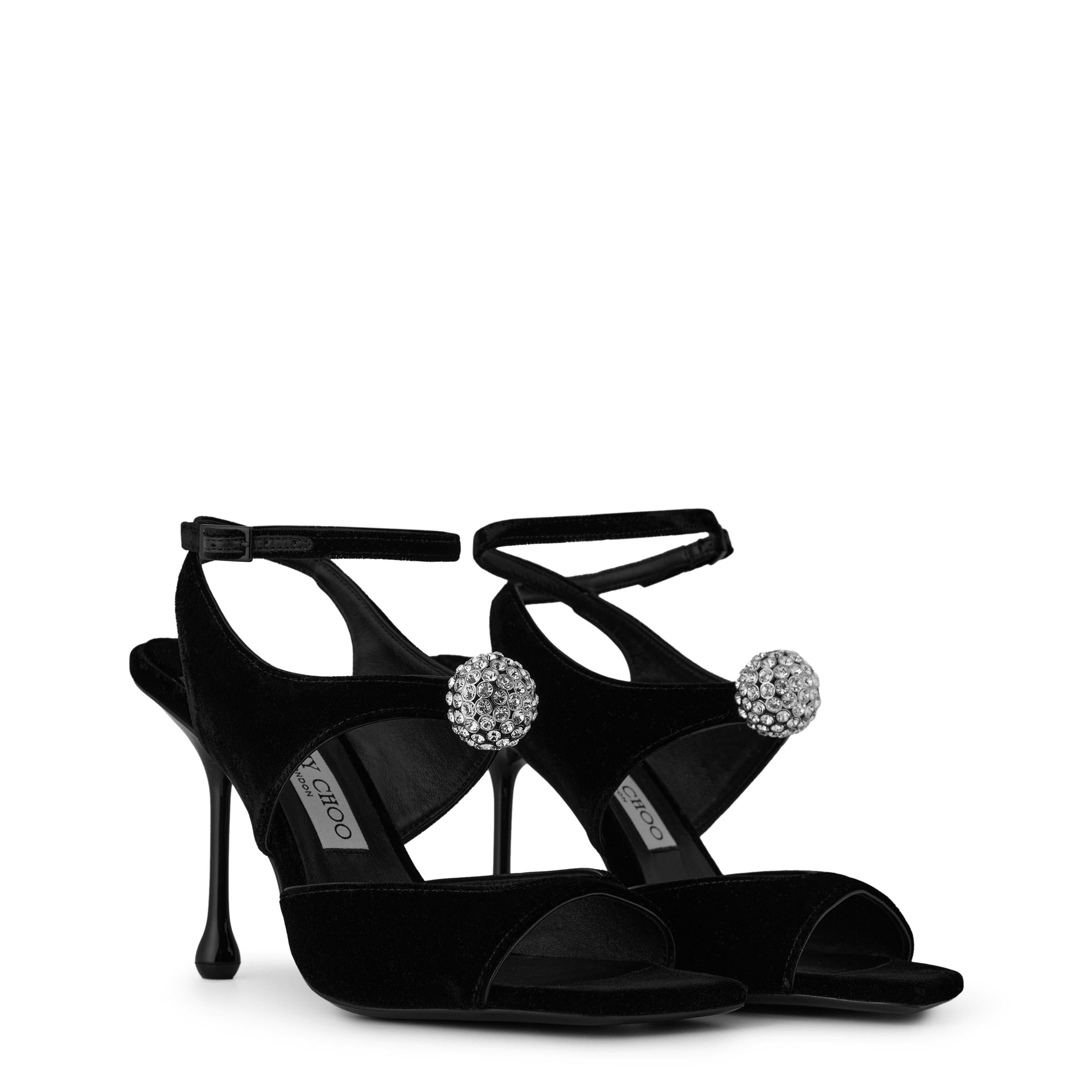 Orb Black 95mm Sandals