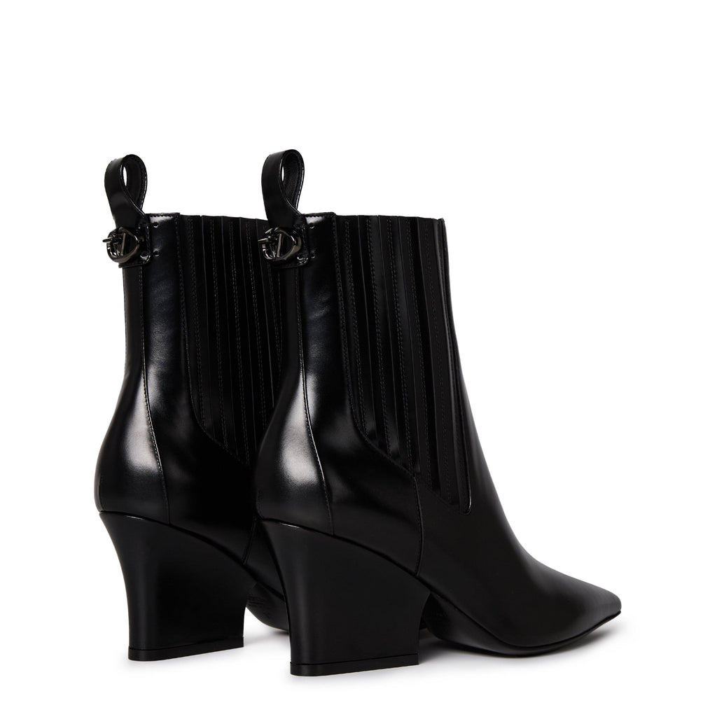 Brushed Calf Leather Beatle Boots