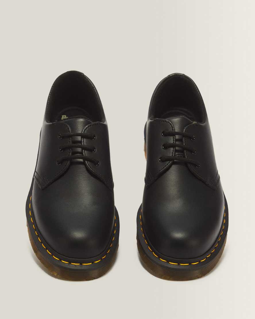 1461 Slip Resistant Leather Oxford Shoes — Black