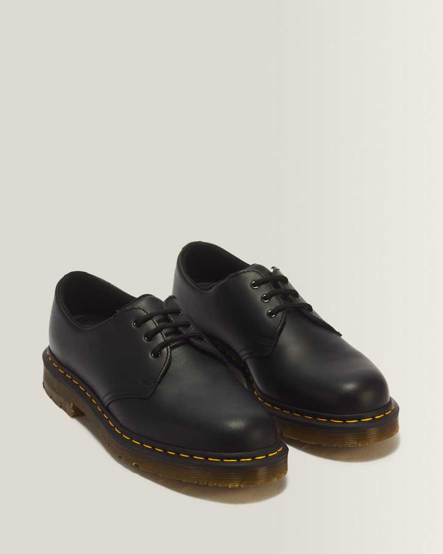 1461 Slip Resistant Leather Oxford Shoes — Black