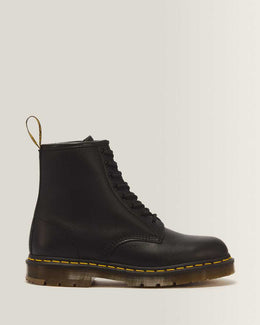 1460 Slip Resistant Leather Lace Up Boots — Black