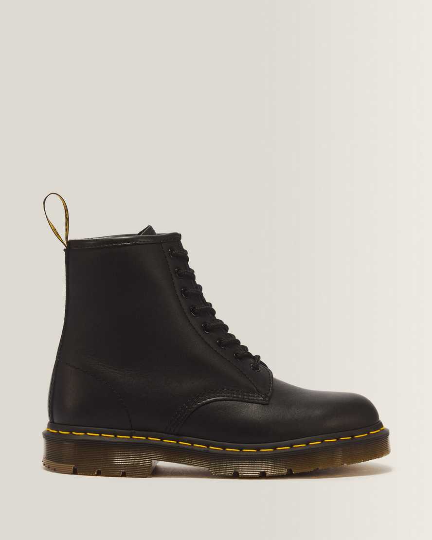1460 Slip Resistant Leather Lace Up Boots — Black