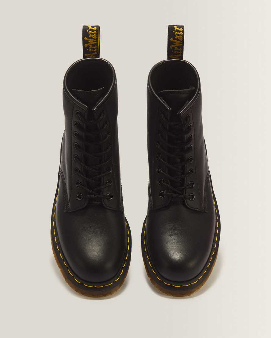 1460 Slip Resistant Leather Lace Up Boots — Black