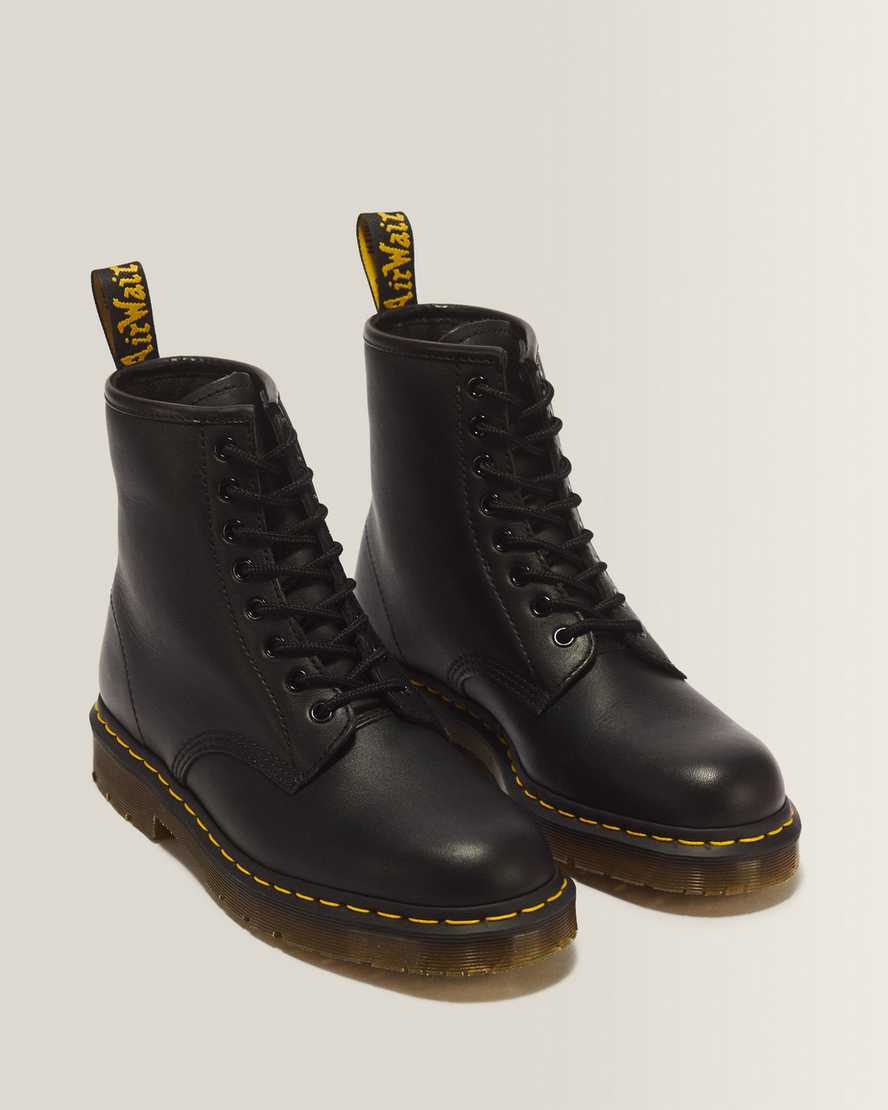 1460 Slip Resistant Leather Lace Up Boots — Black