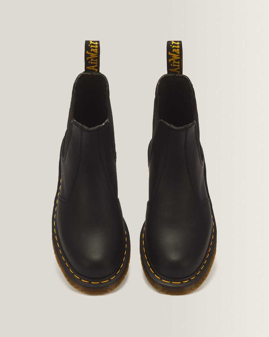 2976 Slip Resistant Leather Chelsea Boots — Black