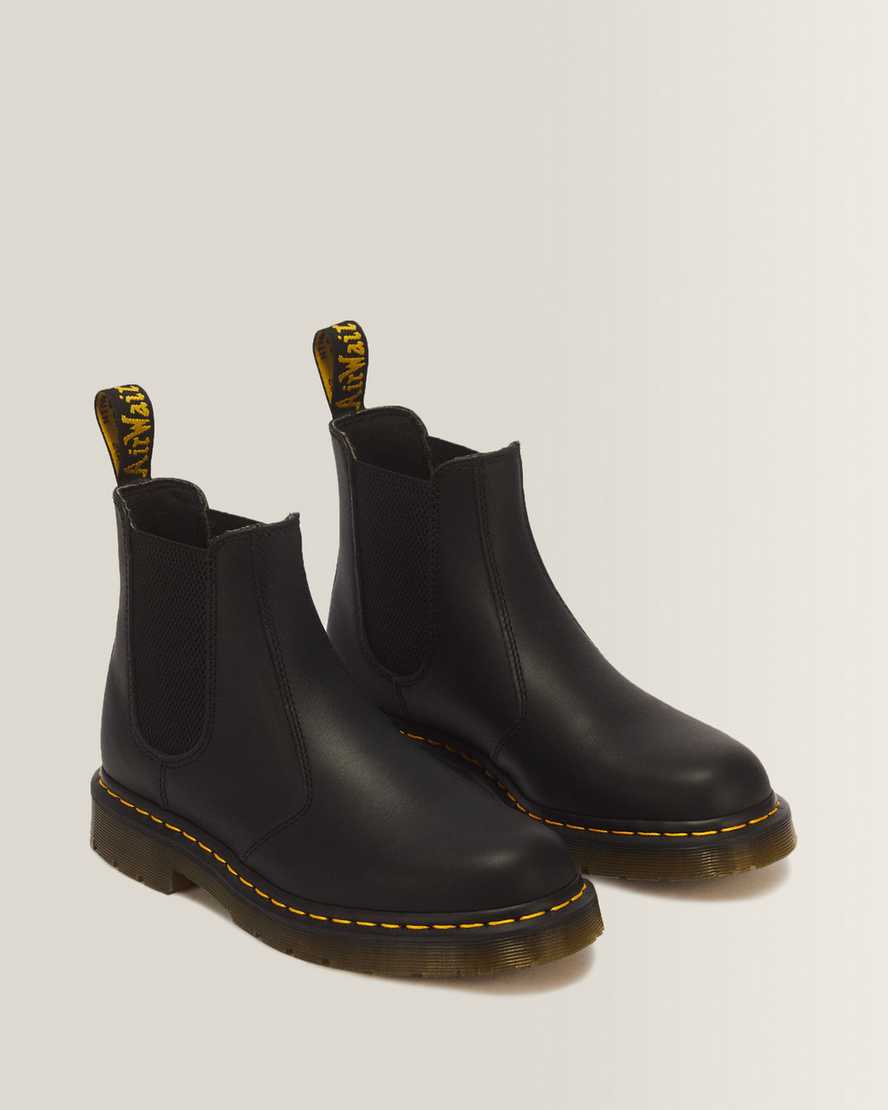 2976 Slip Resistant Leather Chelsea Boots — Black