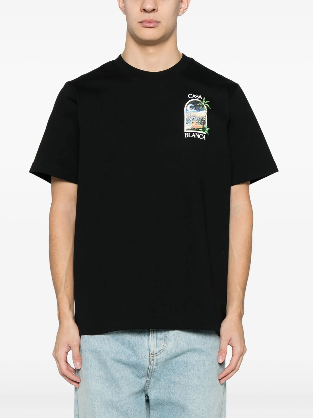 Casablanca LA Nights Printed T-Shirt in Black
