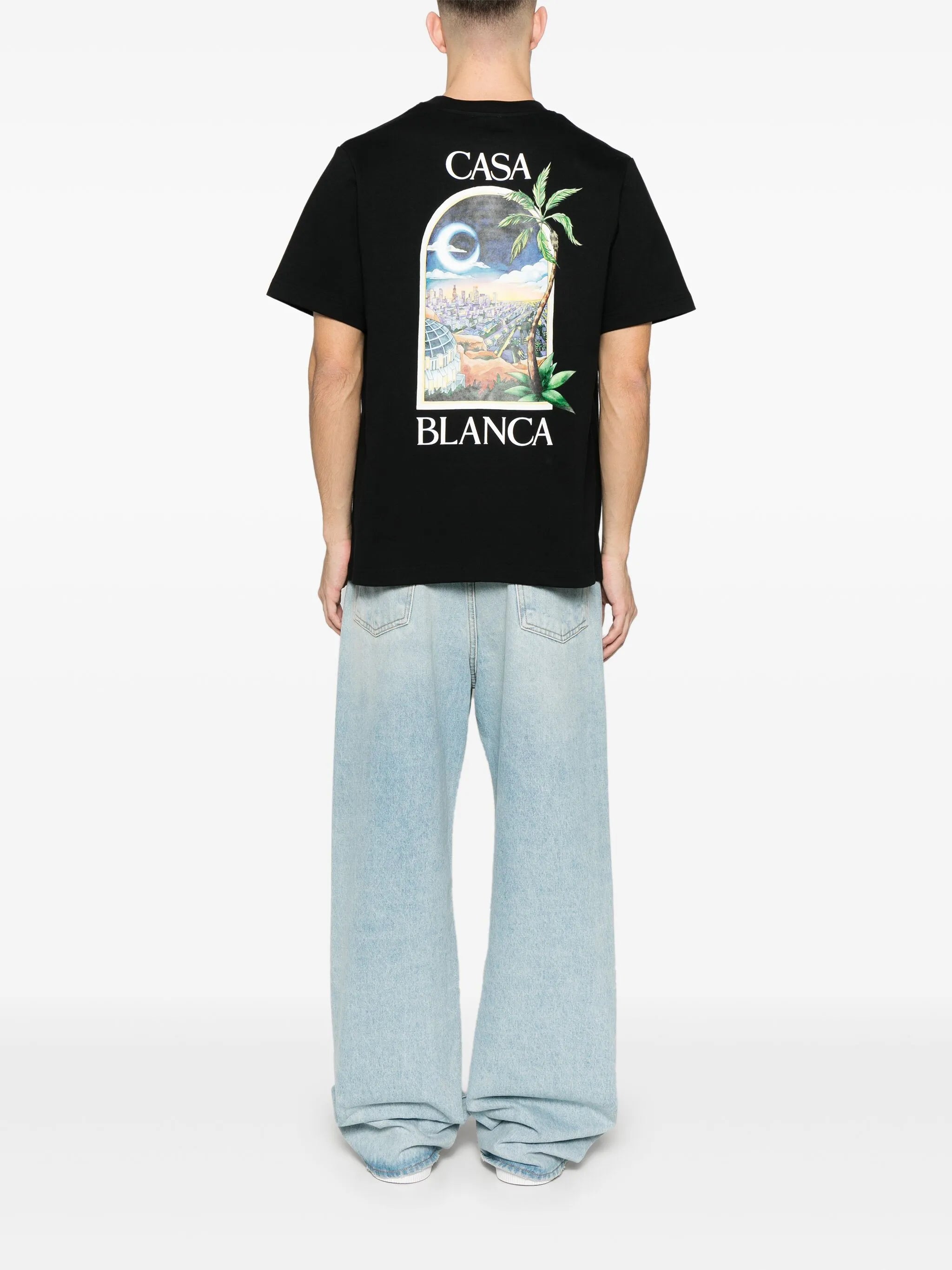 Casablanca LA Nights Printed T-Shirt in Black