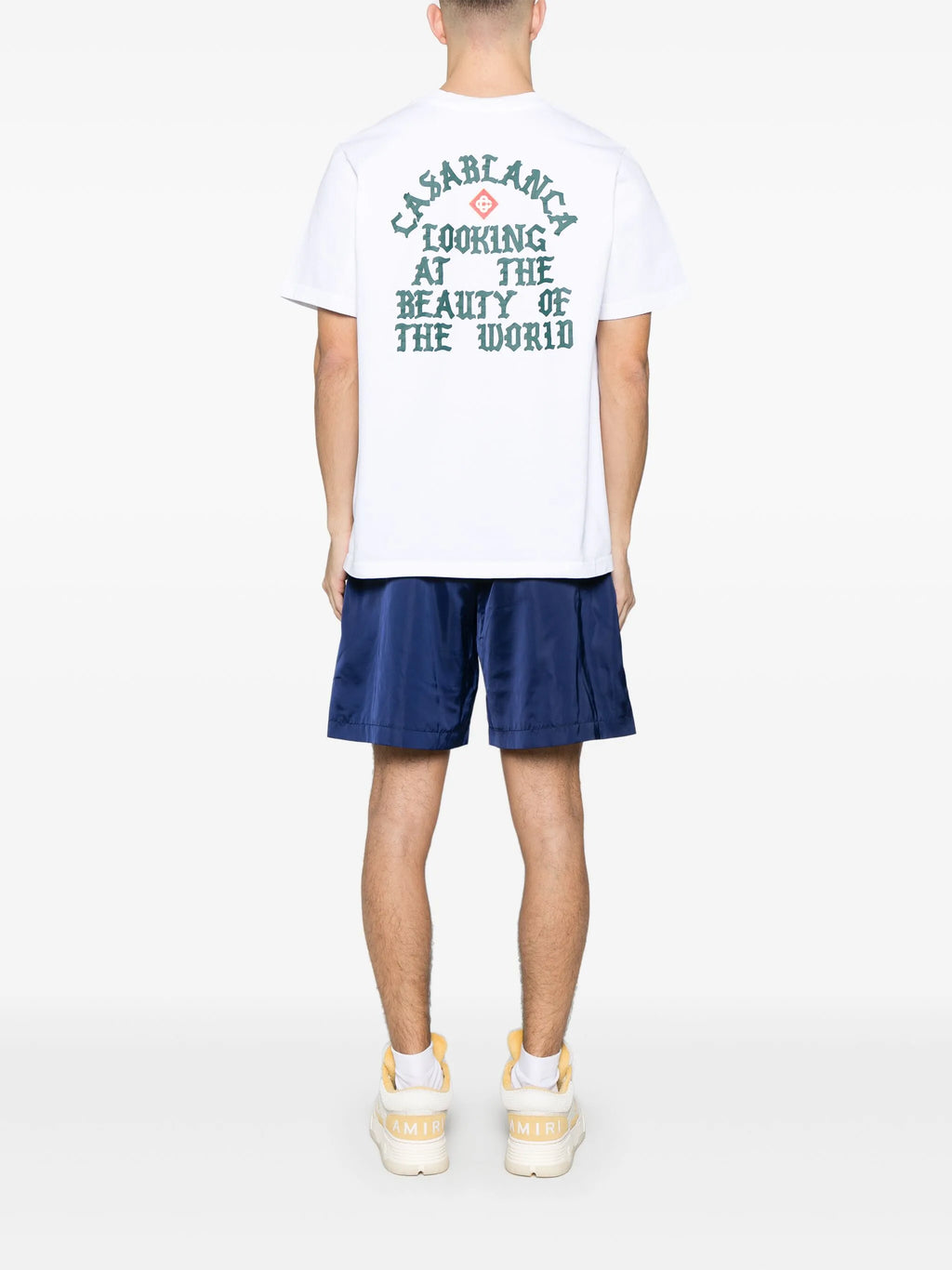 Casablanca Looking at the Beauty of the World Printed T-Shirt in White