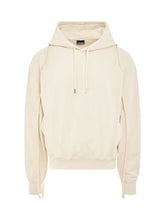 Camargue Warped Logo Hoodie in Light Beige