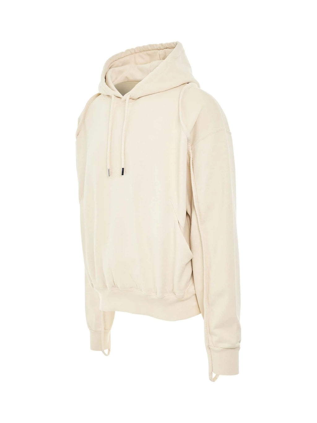 Camargue Warped Logo Hoodie in Light Beige
