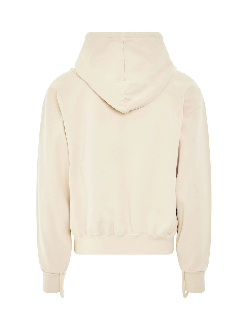 Camargue Warped Logo Hoodie in Light Beige