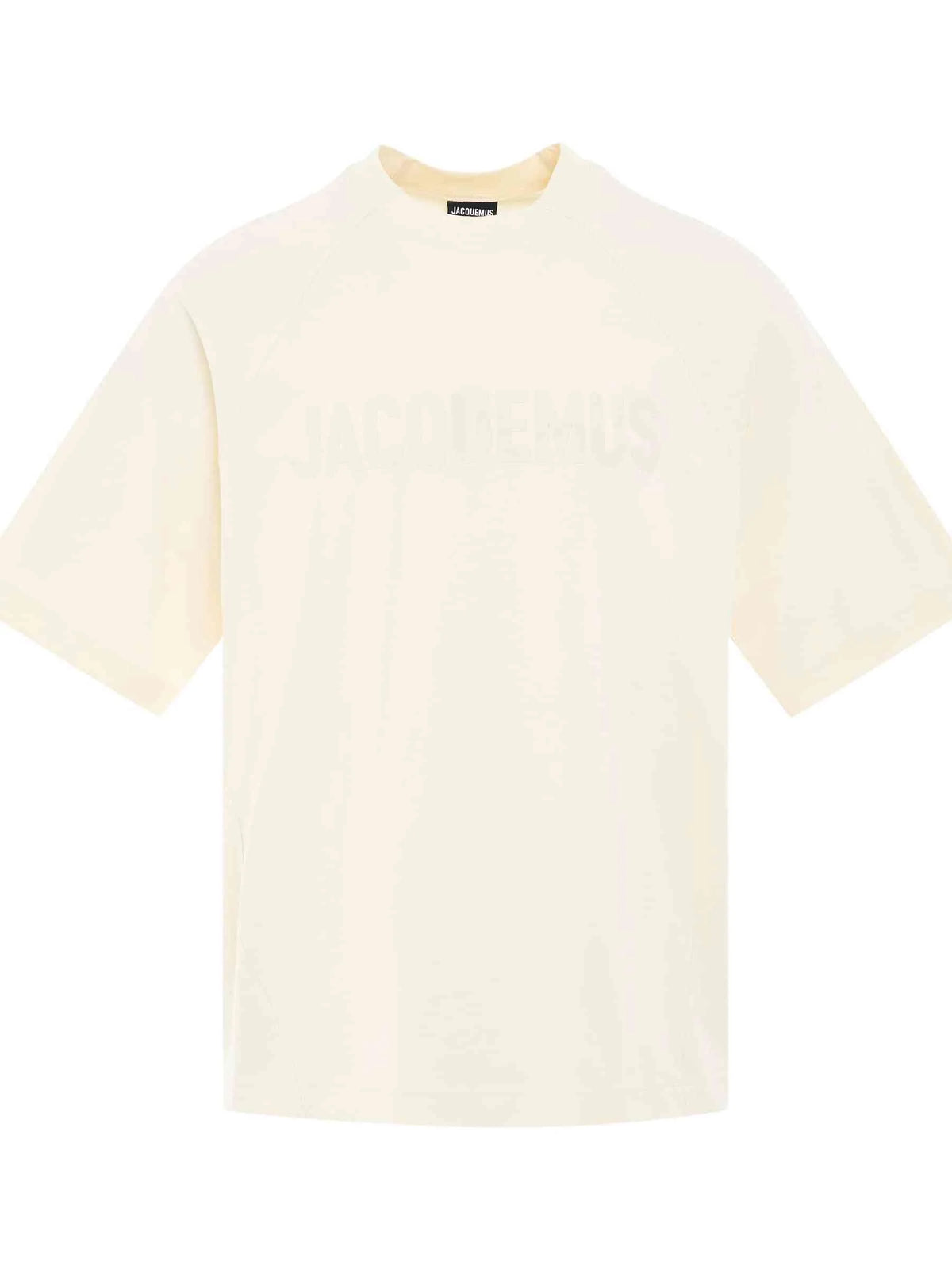 Typo Logo T-Shirt in Light Beige