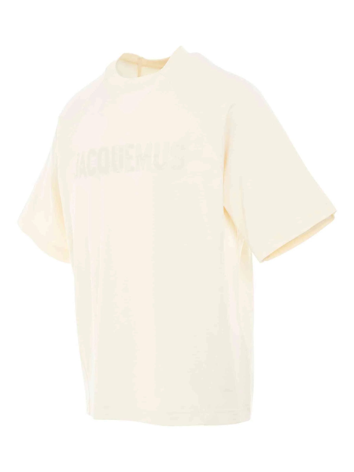 Typo Logo T-Shirt in Light Beige