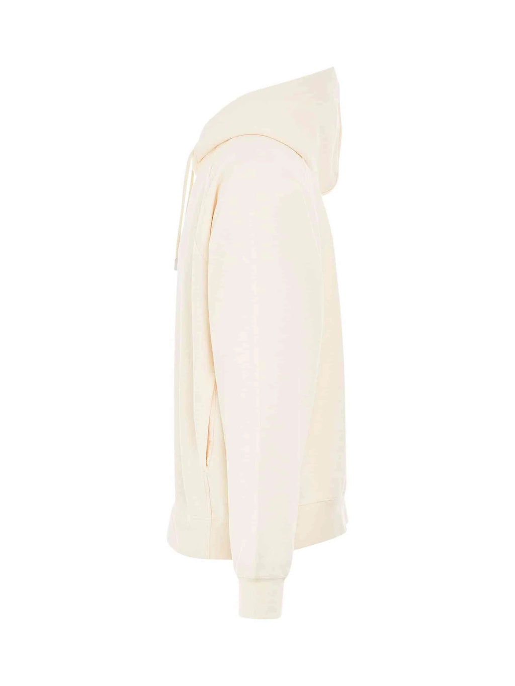 Typo Logo Hoodie in Light Beige