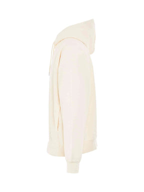 Typo Logo Hoodie in Light Beige