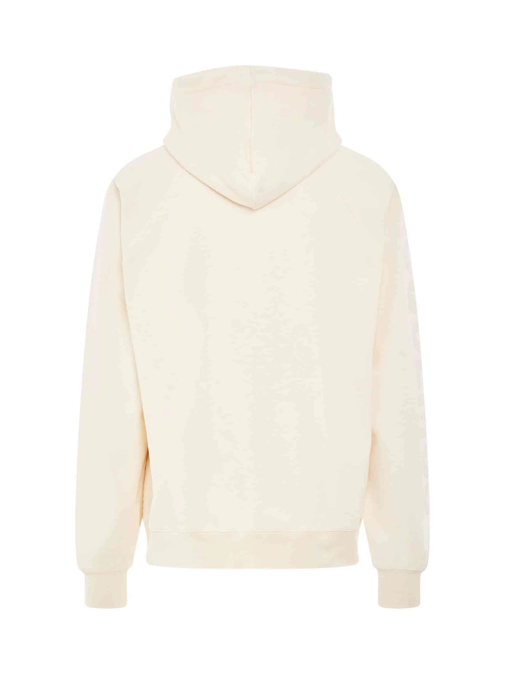 Typo Logo Hoodie in Light Beige
