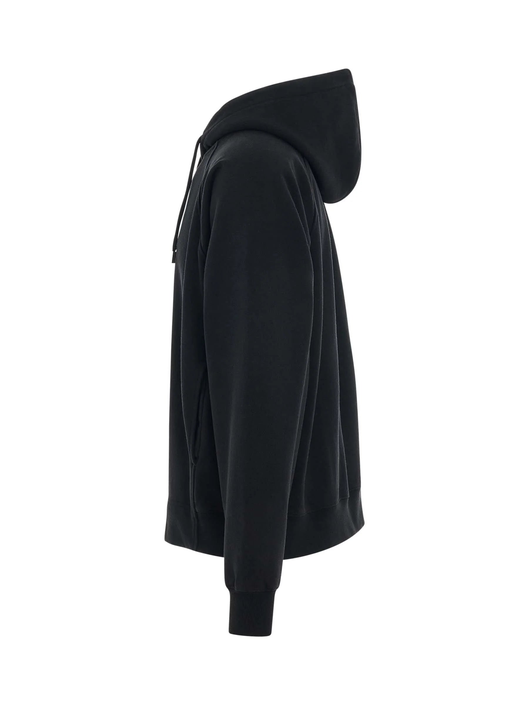 Typo Logo Hoodie in Black