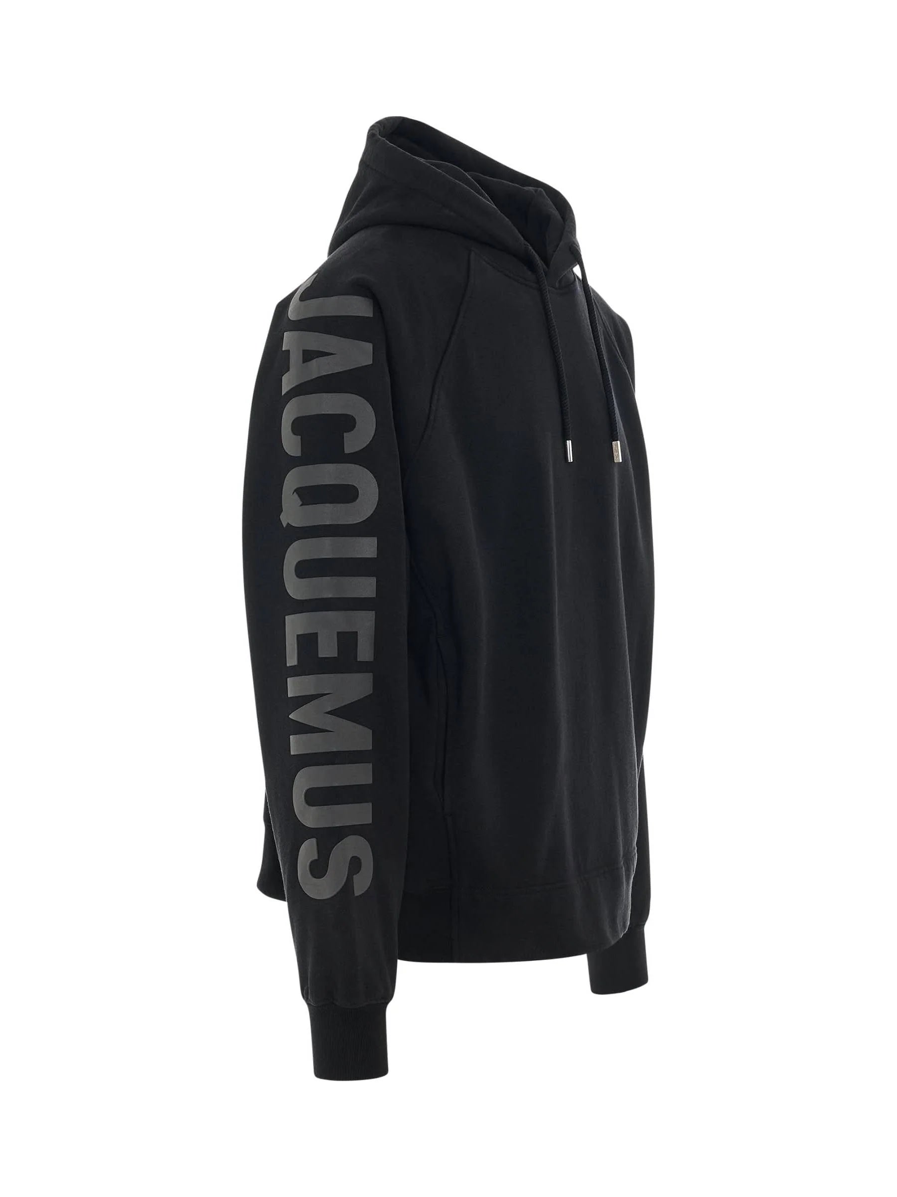 Typo Logo Hoodie in Black
