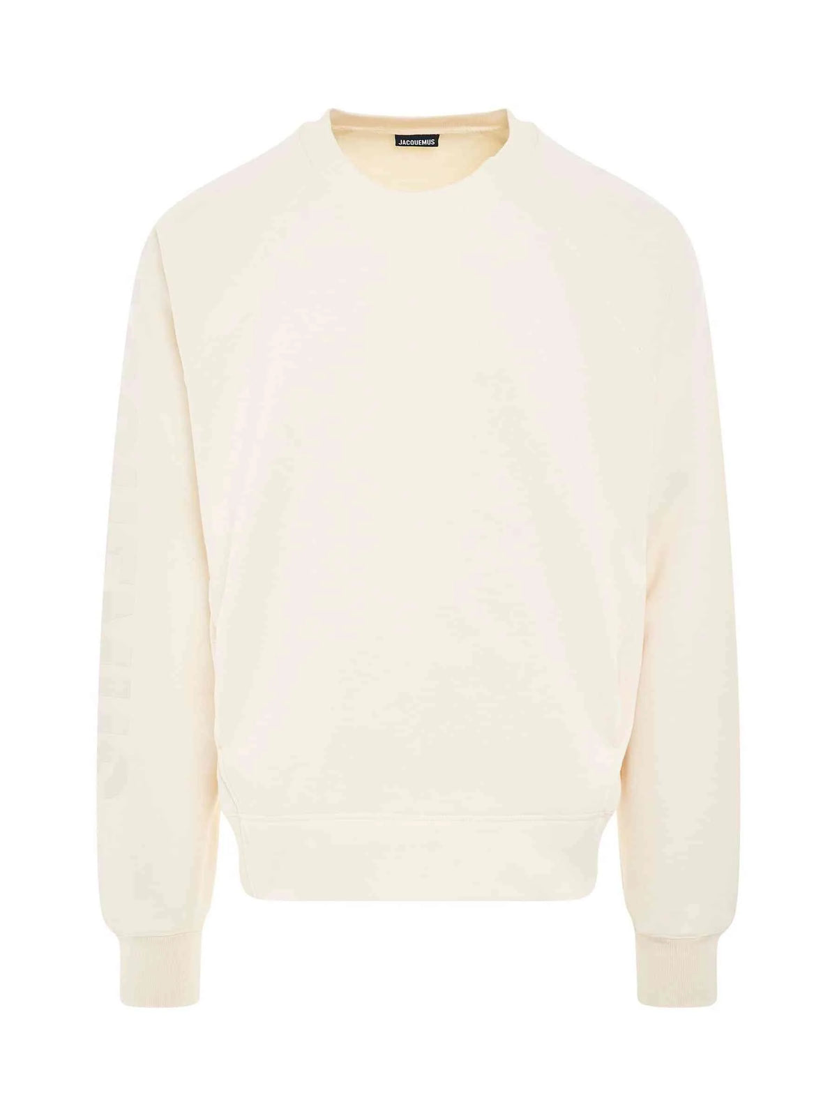 Typo Sleeve Logo Sweatshirt in Light Beige