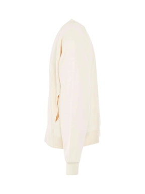 Typo Sleeve Logo Sweatshirt in Light Beige