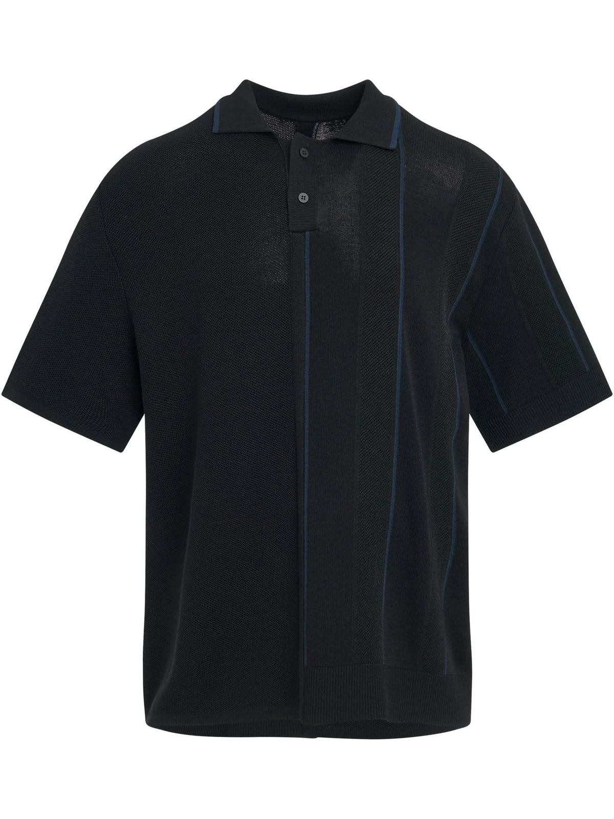 Juego Striped Polo in Black