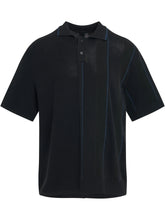 Juego Striped Polo in Black