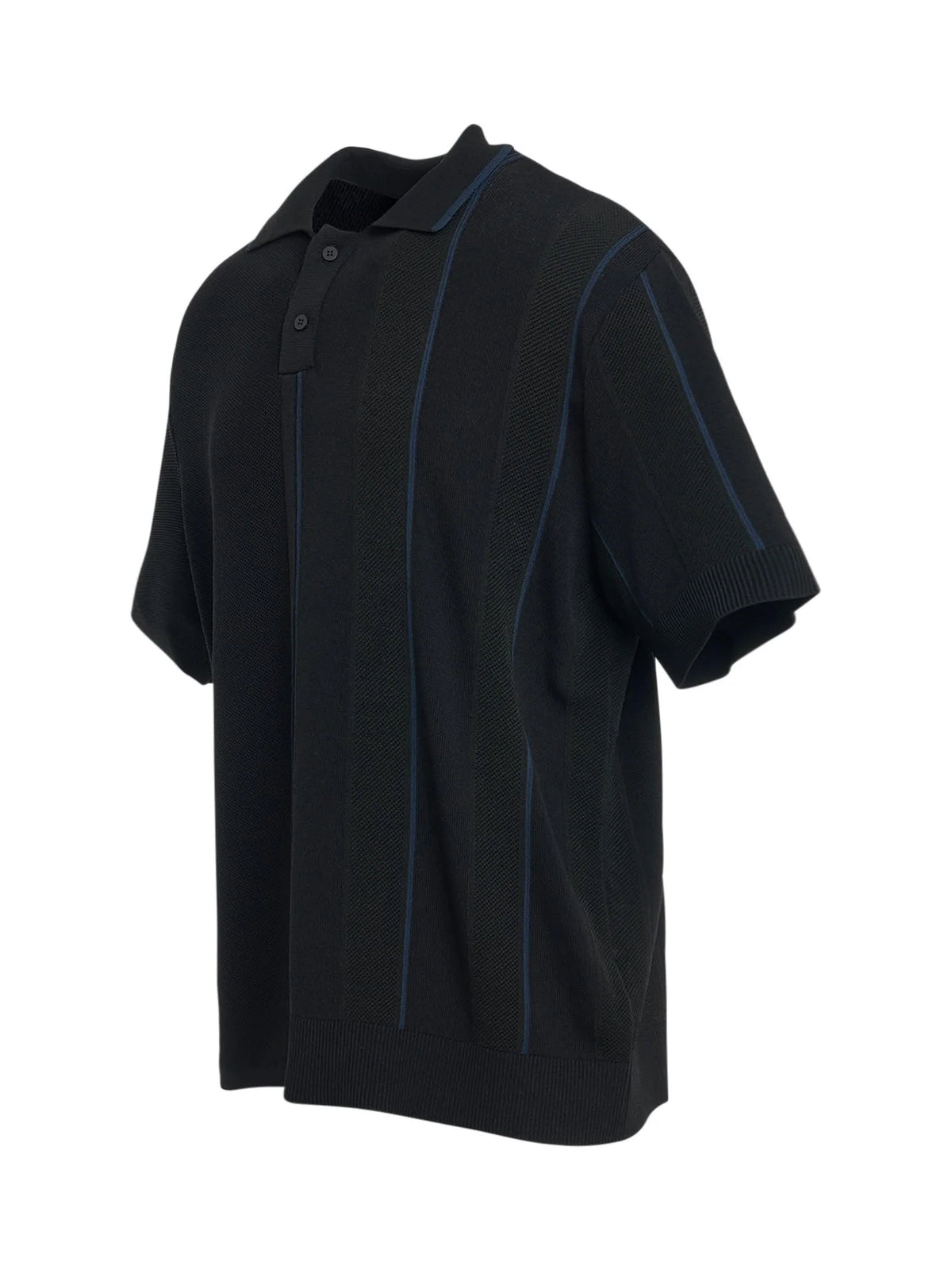 Juego Striped Polo in Black