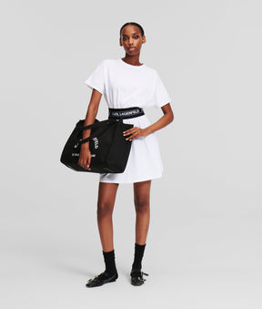 LOGO TAPE T-SHIRT DRESS