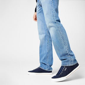 Men's Aiden Tenn Canvas Trainers with Cushioned Insole