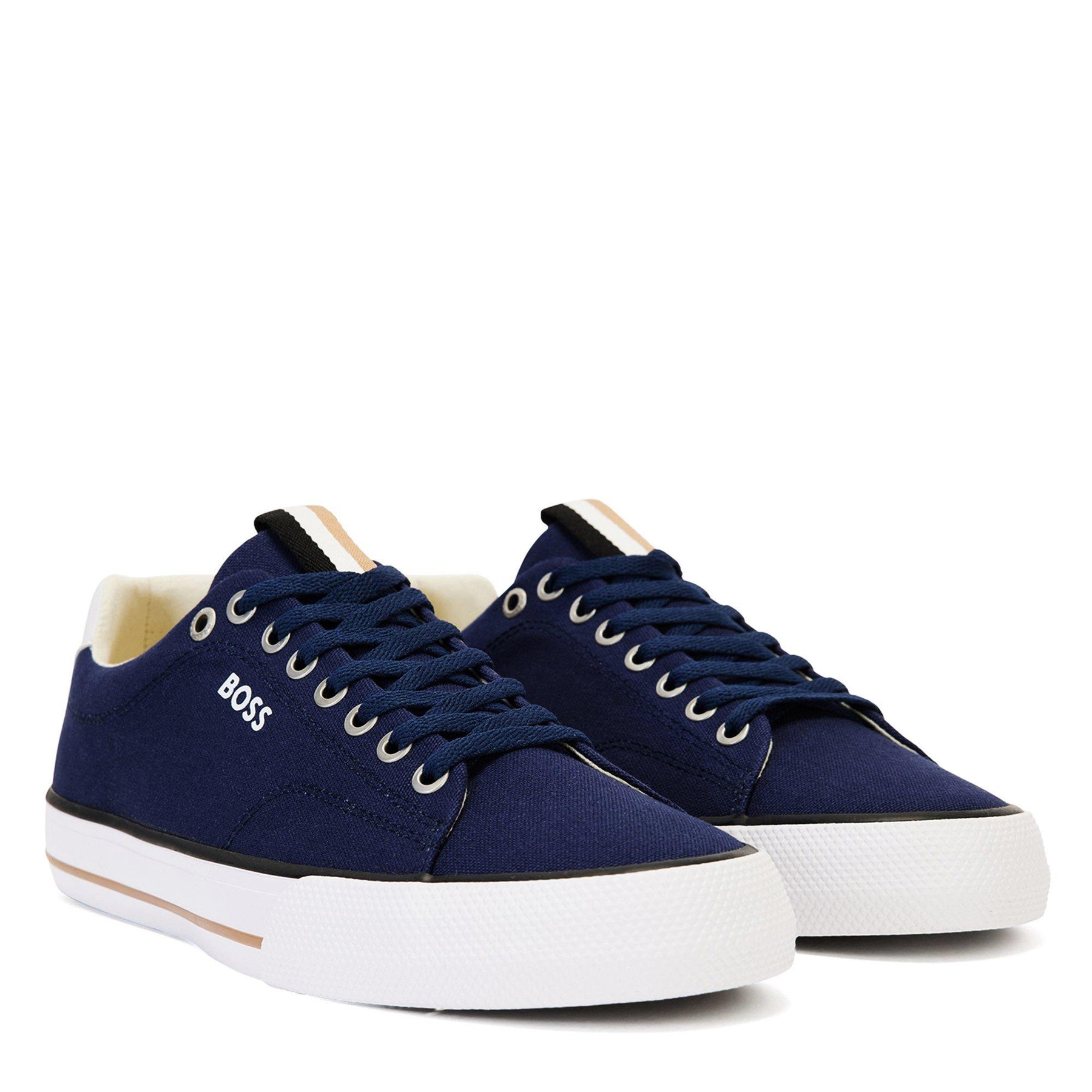 Men's Aiden Tenn Canvas Trainers with Cushioned Insole