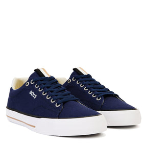 Men's Aiden Tenn Canvas Trainers with Cushioned Insole