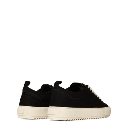 Men's New Alpha Low Lightweight Black Canvas Trainers