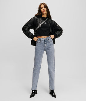 HIGH-RISE STRAIGHT JEANS