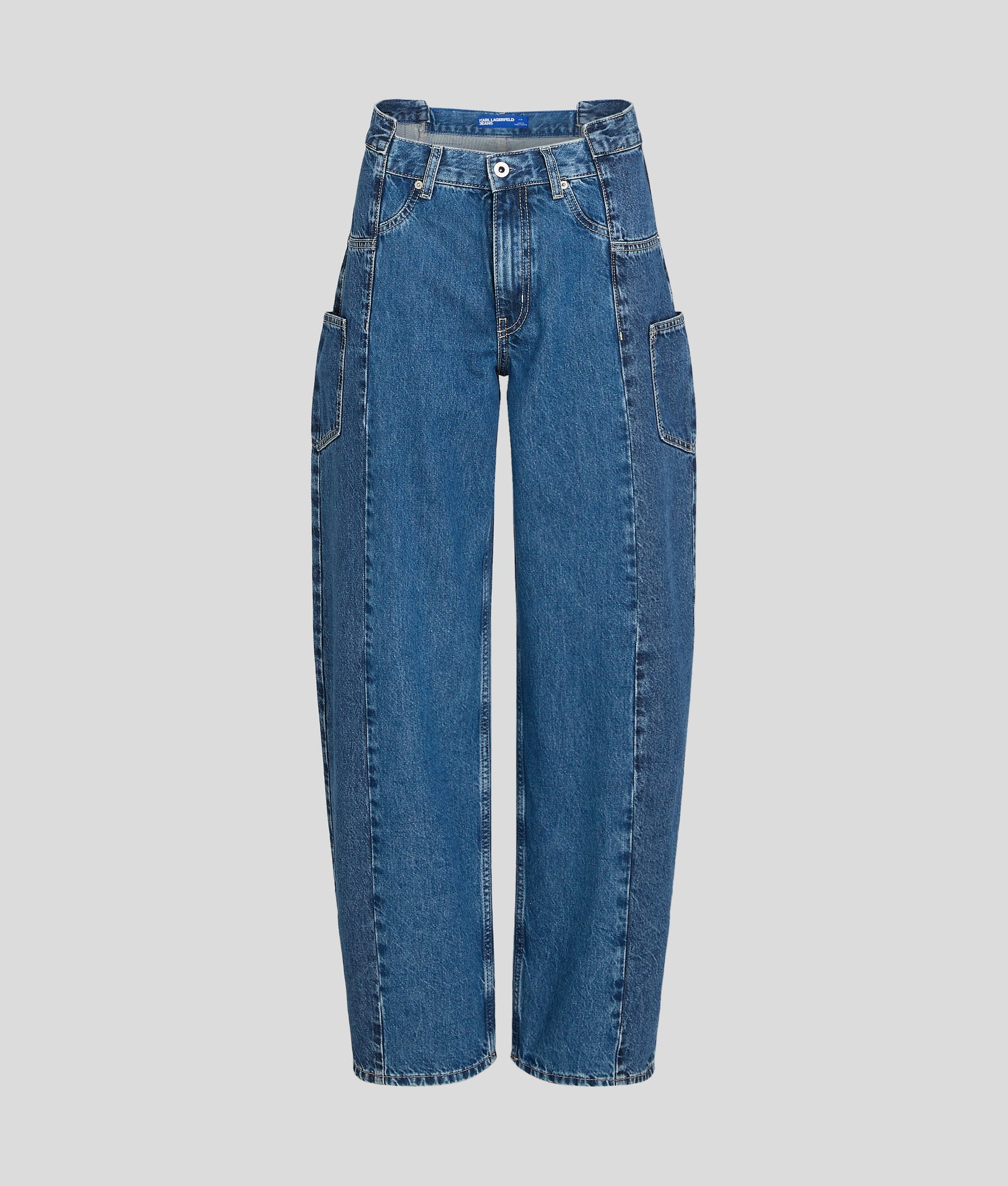 DECONSTRUCTED MID-RISE BAGGY JEANS
