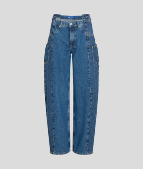 DECONSTRUCTED MID-RISE BAGGY JEANS