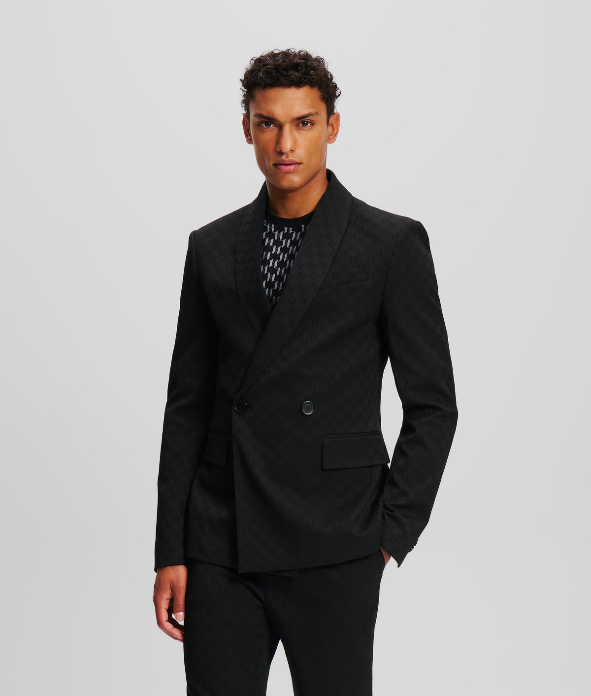 MONOGRAM DOUBLE-BREASTED BLAZER