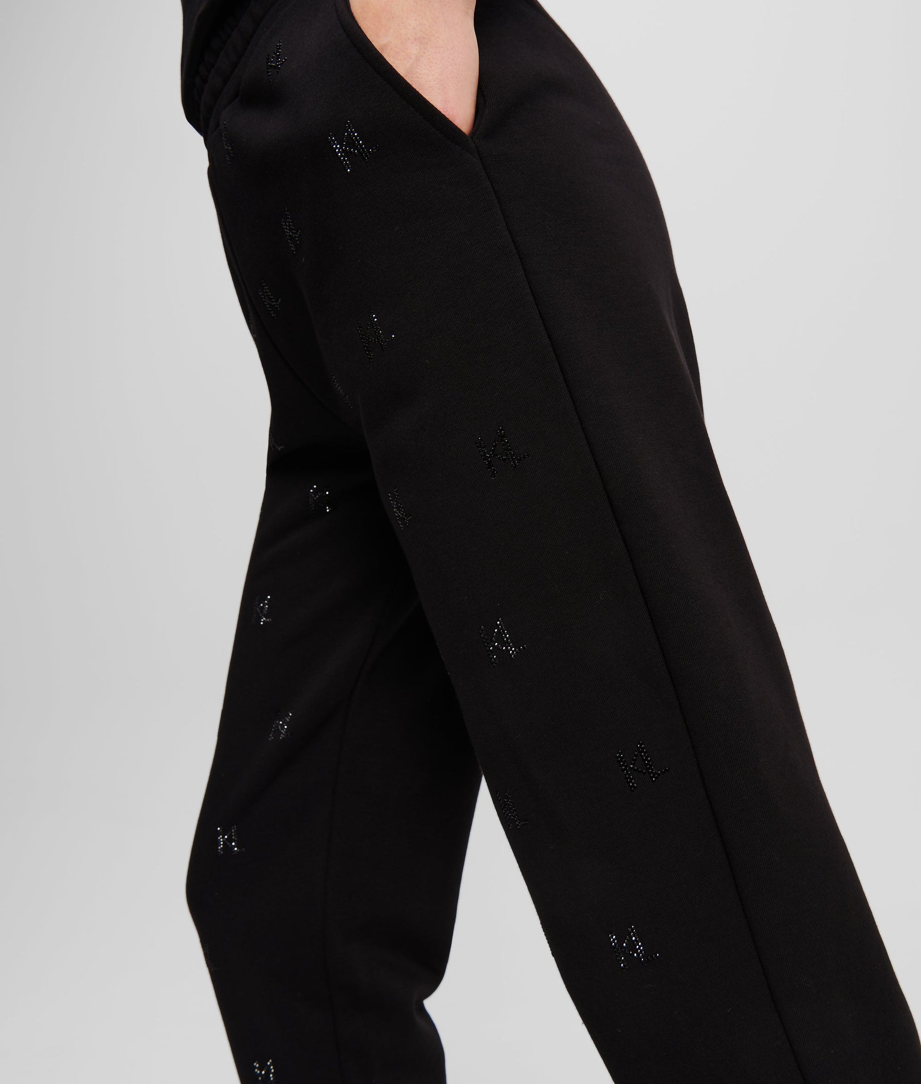 MONOGRAM RHINESTONE SWEATPANTS